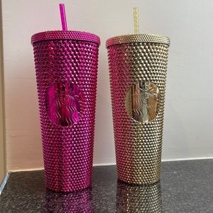 Brand new Starbucks holiday studded tumblers * GOLD ONLY*